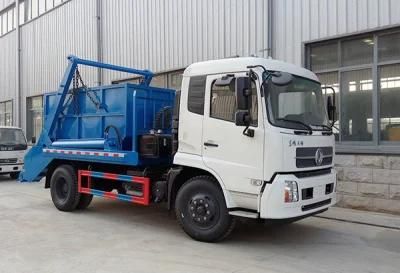 China Factory Dongfeng Skip Loader Truck Swing Arm Garbage Truck