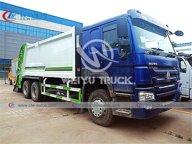 Sinotruk HOWO 3axles 6X4 18000liters 18m3 18cbm Compressed Rubbish Collector Compactor Garbage Truck Waste Removal Truck for Sanitation Services