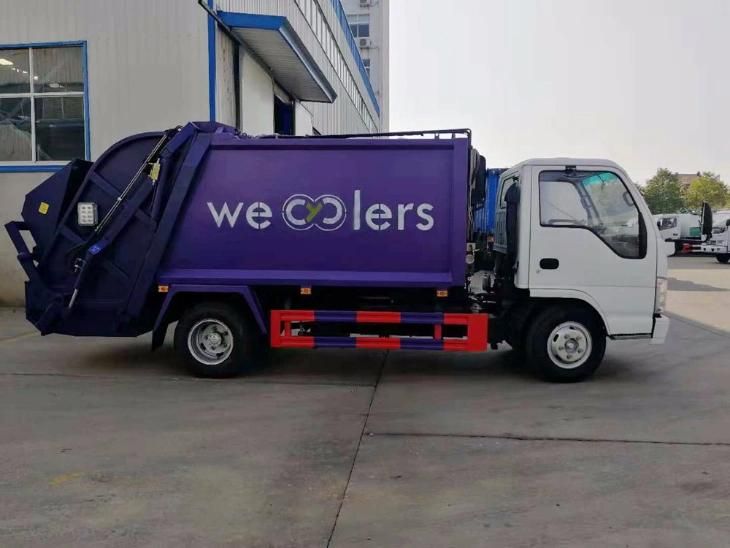 Diesel Fuel Type Rear Loader Garbage Compactor Truck 5cbm Isuzu Mini Refuse Collector