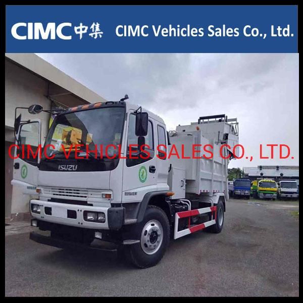 Isuzu F Series Waste Compactor Price Camion Truck De Basura 12cbm