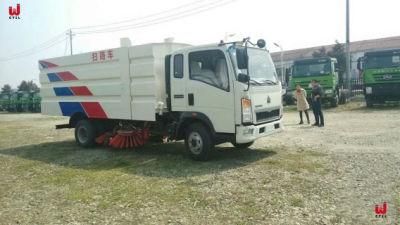 HOWO Euro 3 Emission Street Water Cleaning Sweeper Truck