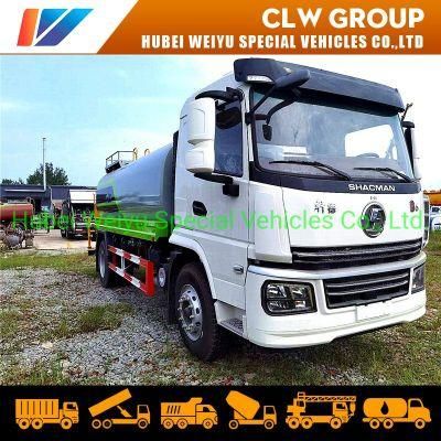 Shacman 15000liters 15tons Water Bowser Truck Water Sprinkler Tank Truck Water Spraying Truck