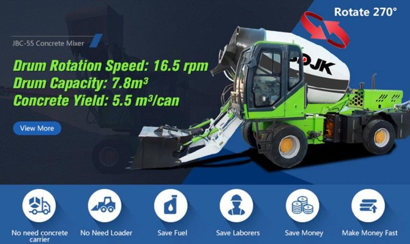 5.5 Cbm Mobile Concrete Mixer Truck/Transit Mixer