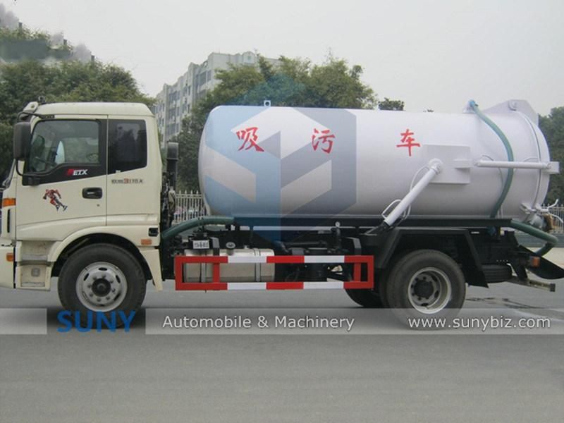 Foton Etx 10cbm Vacuum Sewage Suction Tank Truck with Cheaper Price