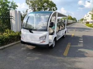 New Cars Electric Shuttle Bus 14 Seats AC Motor