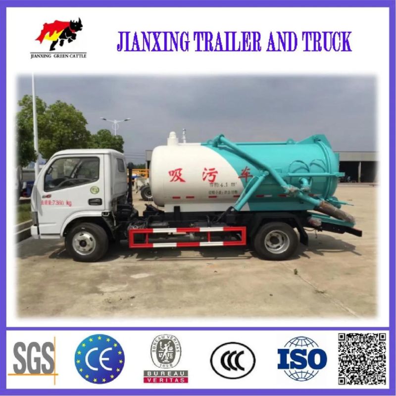 Sewage Suction Truck 5000L Vacuum Sewer Cleaning Truck