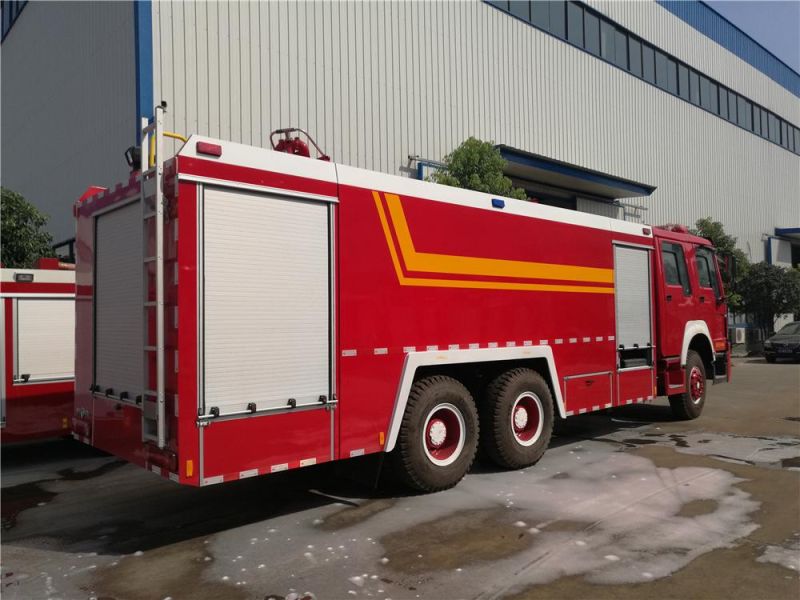 HOWO 6X4 Water and Foam Fire Fighting Truck 10-12m3