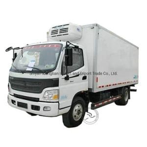 Water Cooled Diesel Engine 4X2 Left Hand Drive 5 Speed Manual 3.8m Cargo Box Van Refrigerated Freezer Cold Chain Vehicle