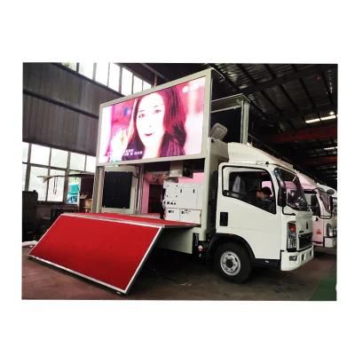 Clw Factory HOWO 4*2 P6 Full Color Display LED Adevertising Truck for Sale