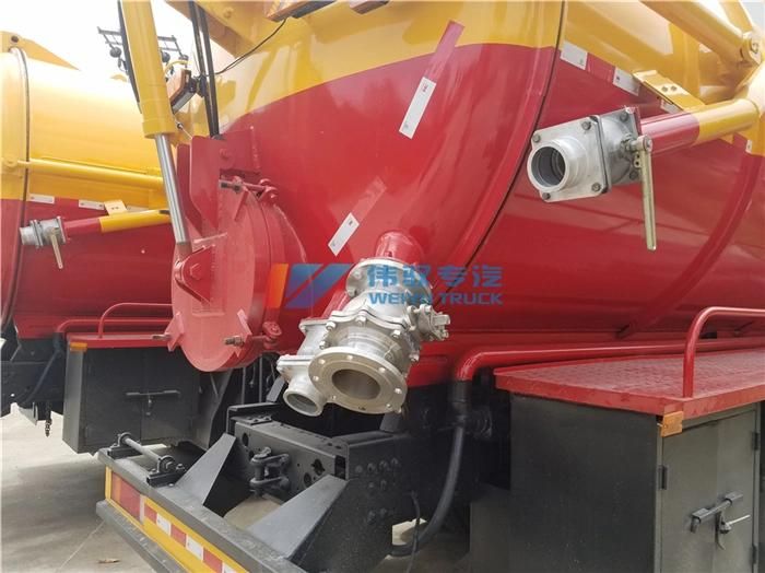 Dongfeng 6X4 18cbm 18tons Vacuum Sewage Suction Tanker Truck with Water Ring Vacuum Pump