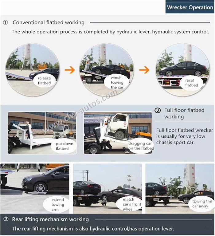 Customized Wrecker Tow Upper Body SKD Breakdown Tray Parts Road Recovery Equipment