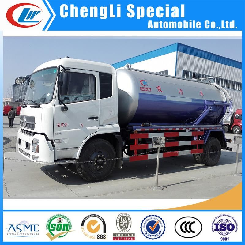 Dongfeng Tianjin 10cbm 12cbm Vacuum Jetting Suction Truck