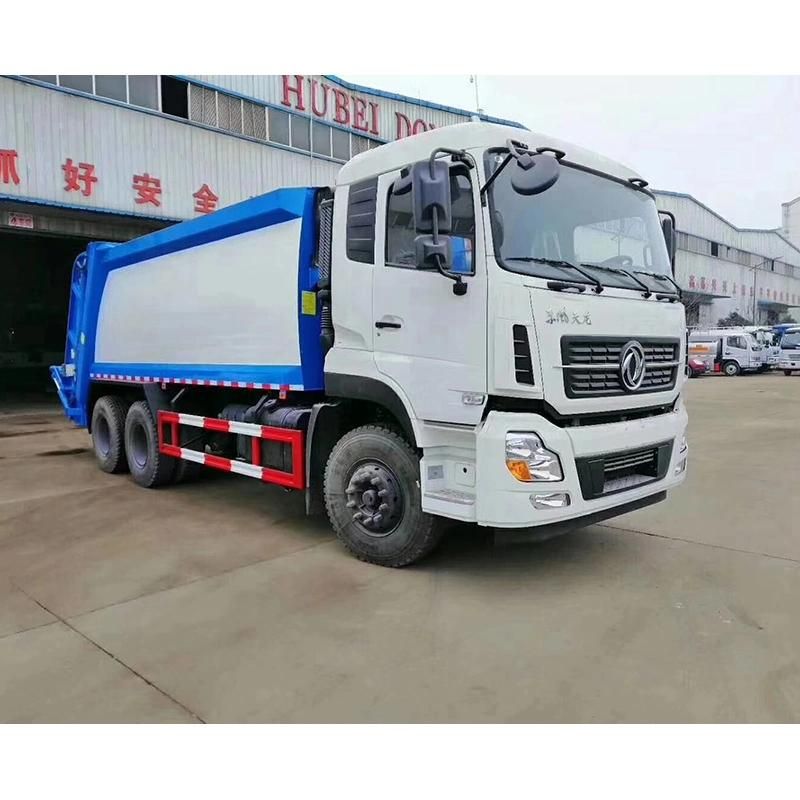 Dongfeng 375HP 20m3 6X4 LHD Hook Lift Roll off Garbage Compactor Garbage Truck