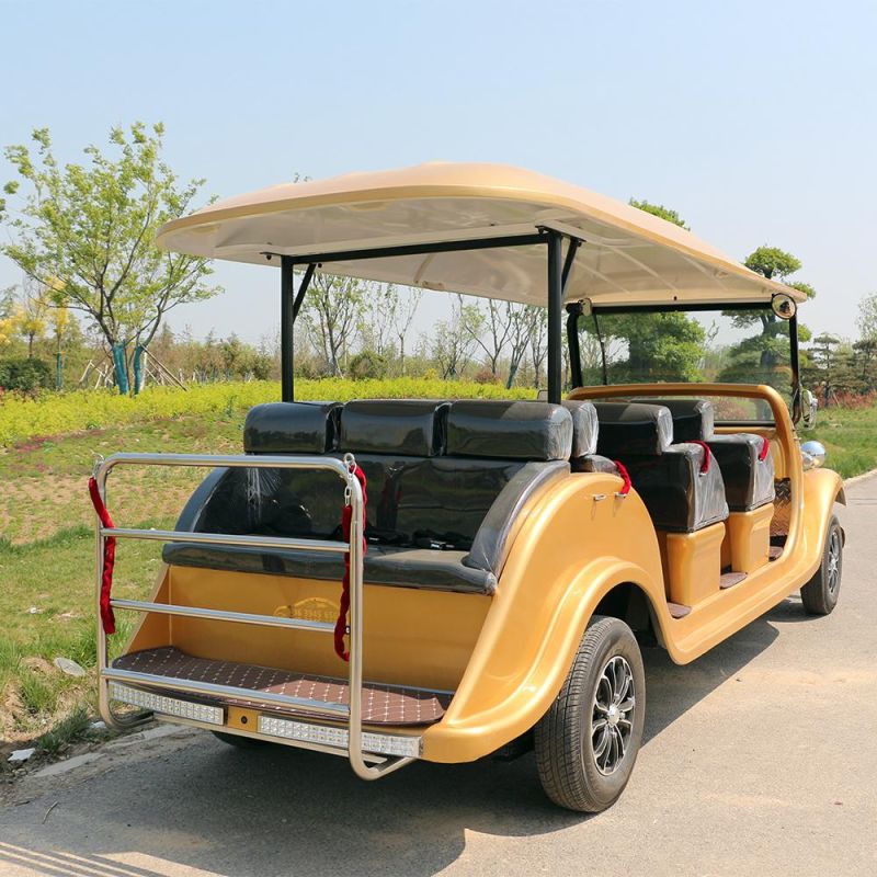 11seats Tourist Coach Electric Classic Sightseeing Vintage Car with CE Certificate