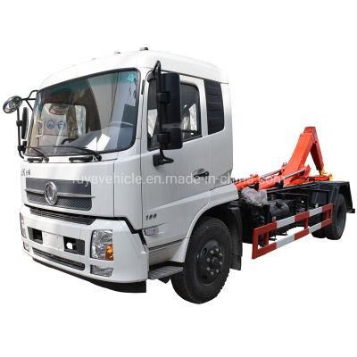 Dongfeng Kingrun 4X2 Hook Lift Garbage Truck 10m3 Garbage Collection Truck on Sale