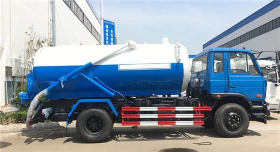 Dongfeng 4X2 5cbm Vacuum Pump Sewage Suction Truck