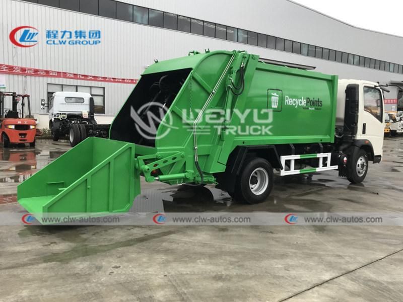 Sinotruk HOWO 4X2 6 Wheels 6 Cbm CCC Municipal Waste Management Garbage Compactor Truck for Sale