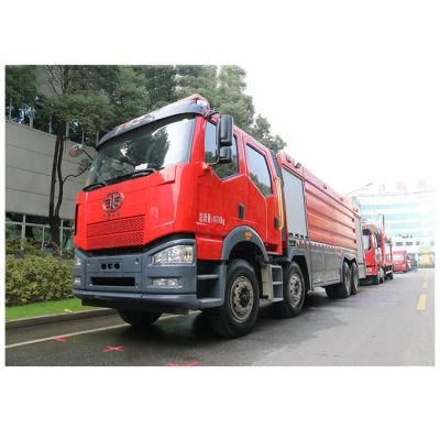 FAW Fire Truck 12 Wheel Water Foam Dry Powde Heavy Fire Fighting Truck for Sale