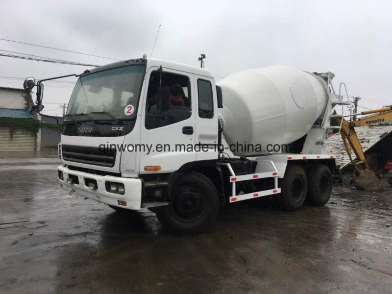 6X4 Used Isuzu Heavy Concrete Cement Mixer Truck with 10PE1/6wf1 Diesel Engine