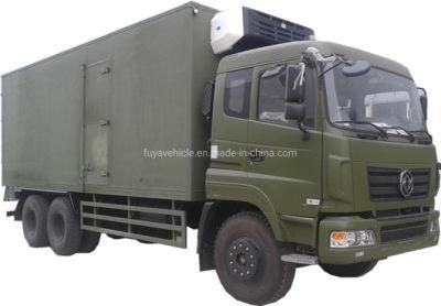 China Truck Dongfeng 6X6 off-Road 15ton 18ton 20ton 25ton Freezer Refrigerated Van Trucks Price for Desert Transportation