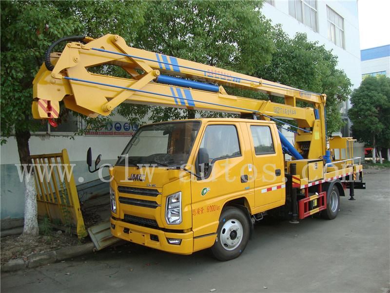 New Model Jmc 18m Hydraulic Truck Mounted Aerial Work Platform with Folding Arm Truck