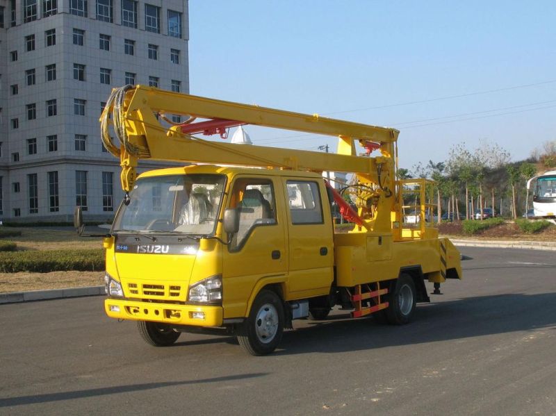 Isuzu 600p Double Row High-Altitude Operation Electric Maintenance Vehicle for 15m 16m 18m 20m 22m