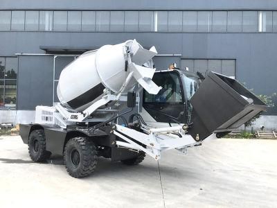 New Diesel Ltmg China with Lift Self Loading Swing Drum Mini Truck Concrete Mixer Machine