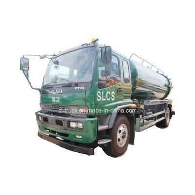 Japan Sewage Suction Trucks Cesspit Emptier of 10000 LTR Capacity to Ghana Japan Chassis Flush Sewer Vacuum Tanker Truck