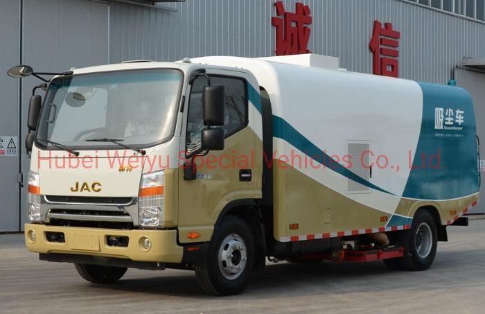 China JAC 5tons Water Spraying Street Vacuum Cleaning Machine 7-8cbm Road Garbage Dust Suction Cleaner Truck