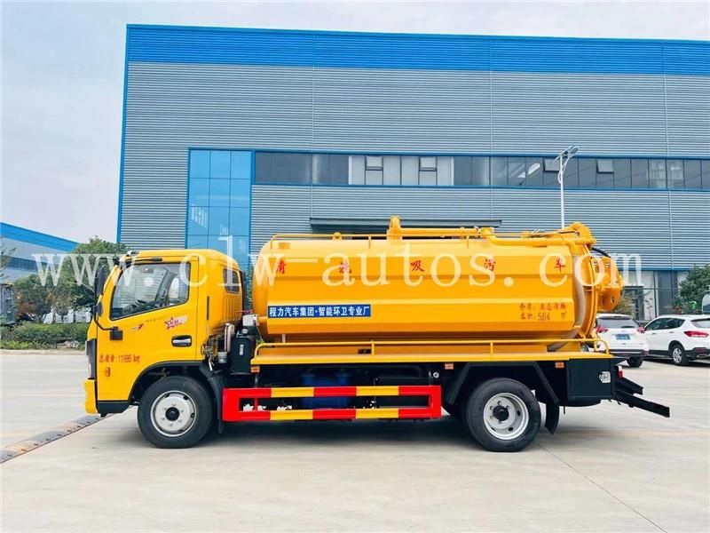 Dongfeng Duolicar 8000liters 8cbm 8m3 Vacuum Sewage Suction Truck Sewer Tank Truck Septic Tank Truck