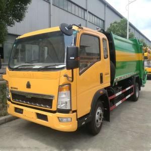 HOWO 6cbm Waste Collection Truck HOWO Garbage Compactor Truck