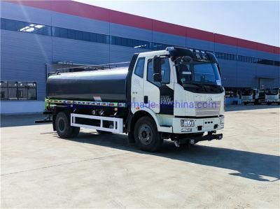 FAW 4*2 14tons 14t 15000L 15m3 Water Bowser Tank Truck