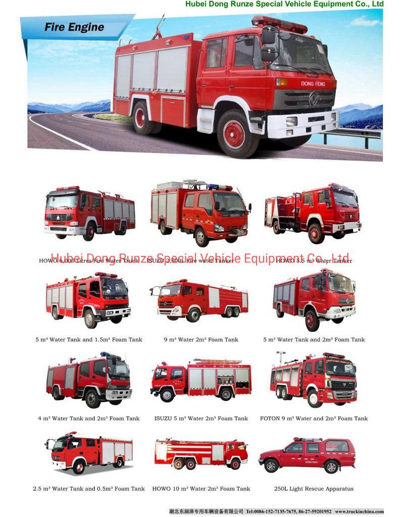 Sinotruk HOWO 12 Wheelers Water Bowser Fire Trucks 20000 -28000liters with Fire Pumper