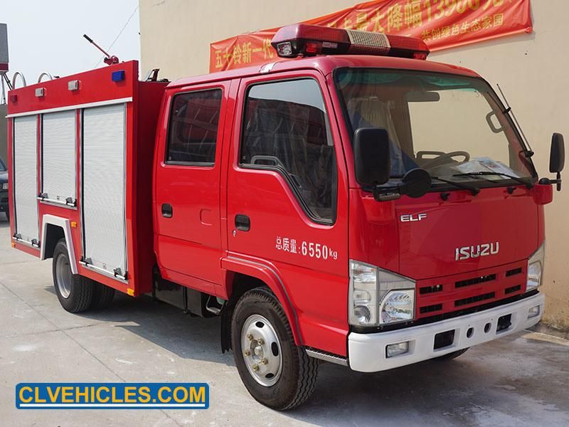 Isuzu 120HP 3000L Diesel Engine Fire Extinguish Water Tank Fire Truck