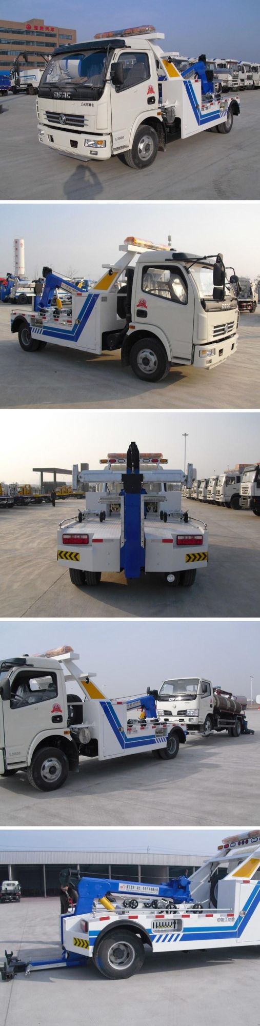 Dongfeng Small China Road Rescue Rotator Tow Truck 7 Ton Emergency 3 Ton Wrecker Towing Truck for Sale