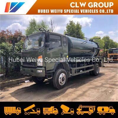 HOWO 8cbm Sewage Suction Truck with Vacuum Pump for Waste Suction