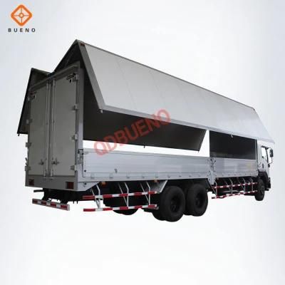 Customized 16FT Aluminum Wing Van Body for Isu*Zu Hino Mitsubishi Truck