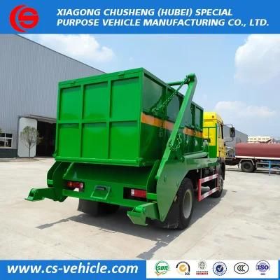 Sinotruk 4X2 10cbm Swing Arm Garbage Container Truck Swing Arm Garbage Truck