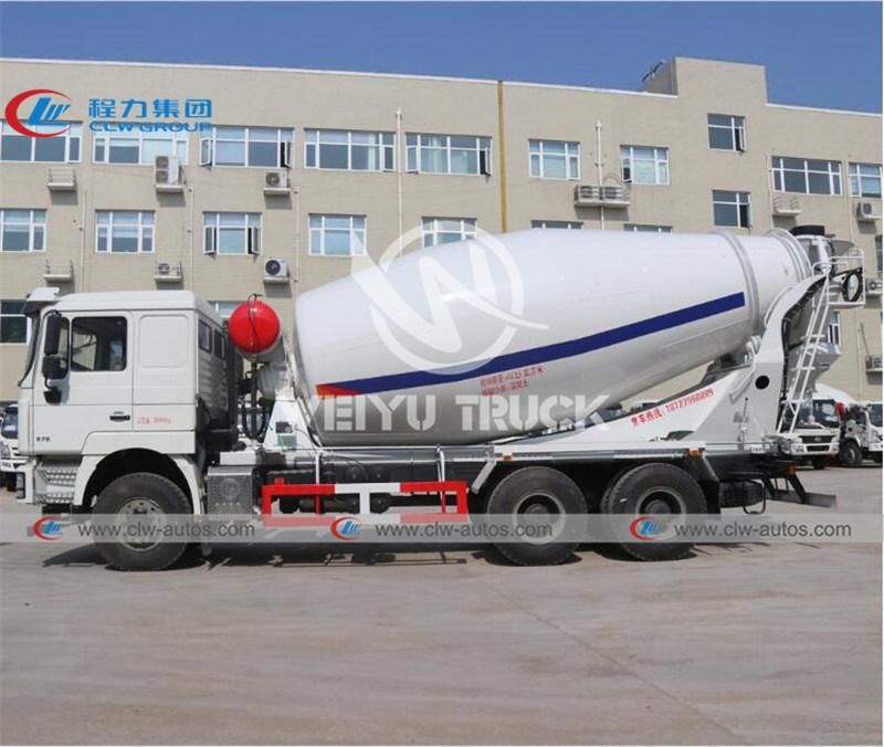 10 Wheels 6X4 12cbm 12000liters Capacity Shacman Concrete Mixer Truck Cement Mixer Truck