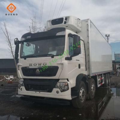 Sinotruk HOWO 8*4 Euro3 Right Hand Driving Rhd 25 Tons Refrigerated Freezer Truck