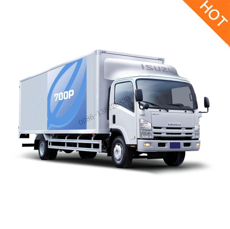 Japan 700p 8tons 10tons 4X2 Left Hand Drive Fiberglass Truck Van Body Food Truck Van