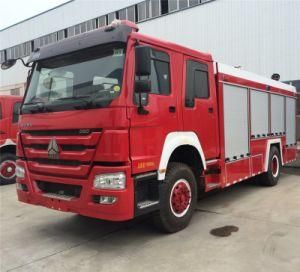 10 Tons to 12 Tons Sinotruck HOWO Fire Extinguisher Foam Tank Dry Powder Tank Truck