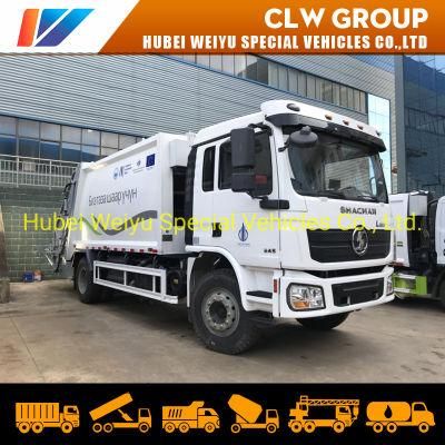 Shacman L3000 4X2 12cbm 14cbm Compactor Garbage Truck Trash Can Rear Loader Compressed Garbage Truck for Sale