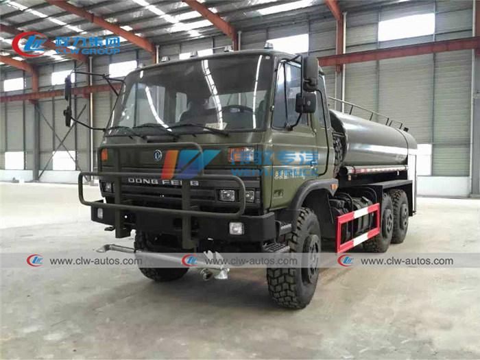 6X6 Dongfeng Water Tank Truck 6*6 Water Truck Military 10cbm Water Tanker Truck