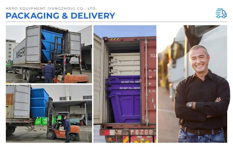 Waste Management Waste Recycling Hook Lift Bin for Garbage Truck