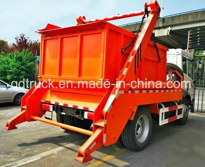 6000L swinging arm garbage truck roll sanitation vehicle skip load