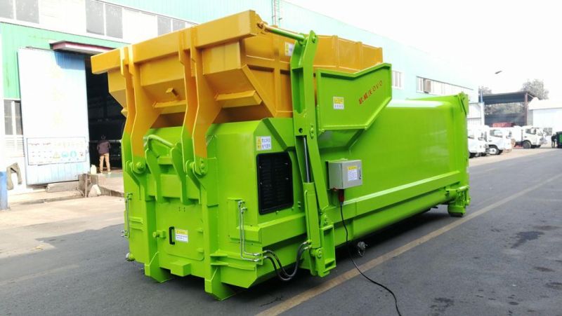 12cbm Garbage Compressed Station Hooklift Garbage Truck