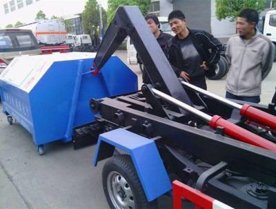 Diesel Engine Hydraulic Hook Arm Lifting Refuse Garbage Truck