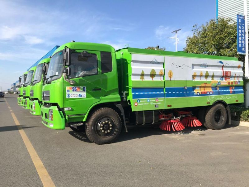 Bulk Exported 12cubic Meters Rhd Chengli Brand Street Sweeping Road Highway Airport Vacuum Cleaning Sweeper Truck Suppliers Road Sweeper Vehicle