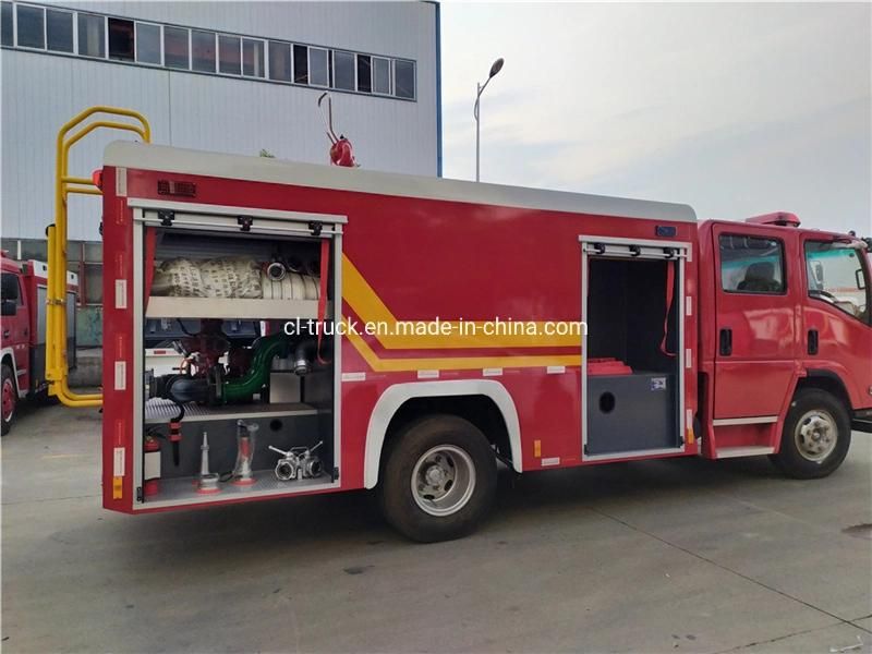 HOWO Light Double Row Fire Fighting Truck 5m3